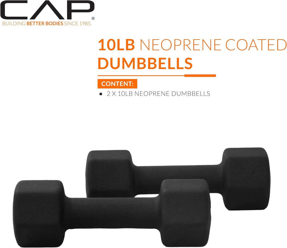 Barbell Neoprene Dumbbell Weights Pairs & Sets | Black
