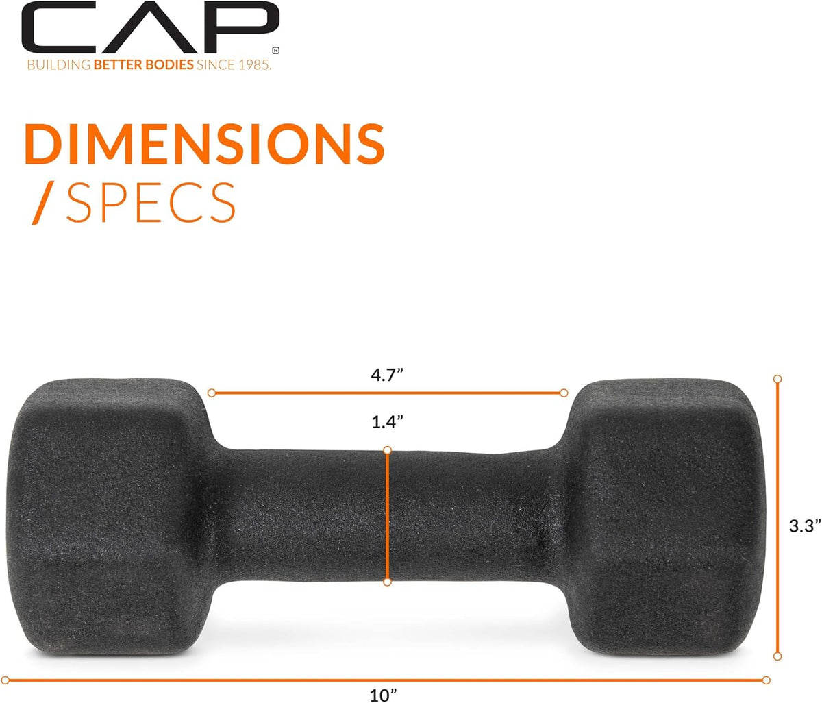 Barbell Neoprene Dumbbell Weights Pairs & Sets | Black