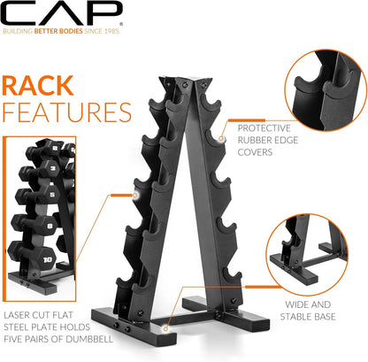 Barbell Neoprene Dumbbell Weights Pairs & Sets | Black