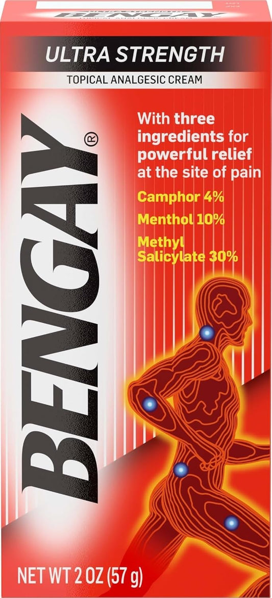 Ultra Strength Cream, Camphor Menthol & Methyl Salicylate, 4 oz