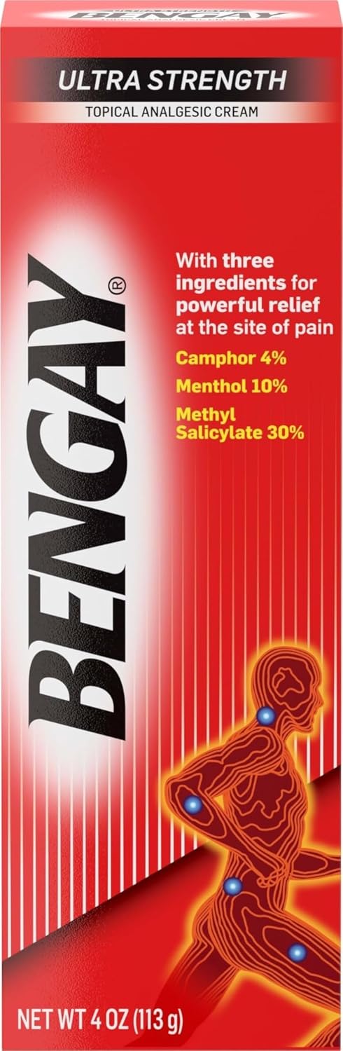 Ultra Strength Cream, Camphor Menthol & Methyl Salicylate, 4 oz