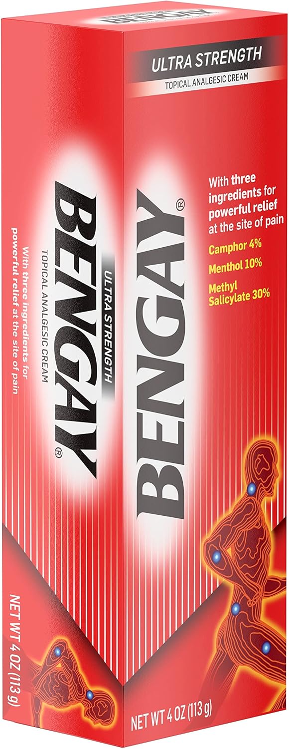 Ultra Strength Cream, Camphor Menthol & Methyl Salicylate, 4 oz