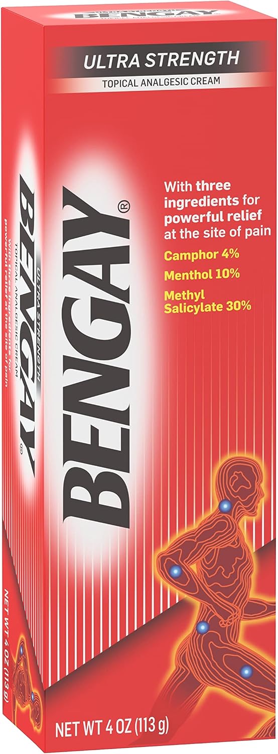 Ultra Strength Cream, Camphor Menthol & Methyl Salicylate, 4 oz