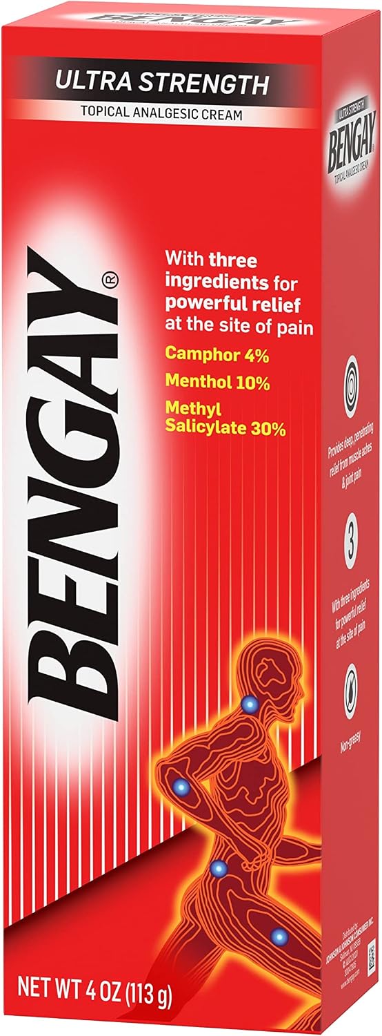 Ultra Strength Cream, Camphor Menthol & Methyl Salicylate, 4 oz