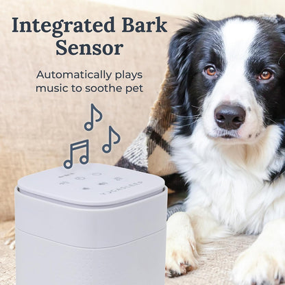 Pawzz White Noise Machine for Dogs, Home & All Pets. with Integrated Bark Sensor, 6 Automatic Relaxing Natural Sounds, Help Keep Pets Calm, Anti-Barking with Training, Noise Canceling