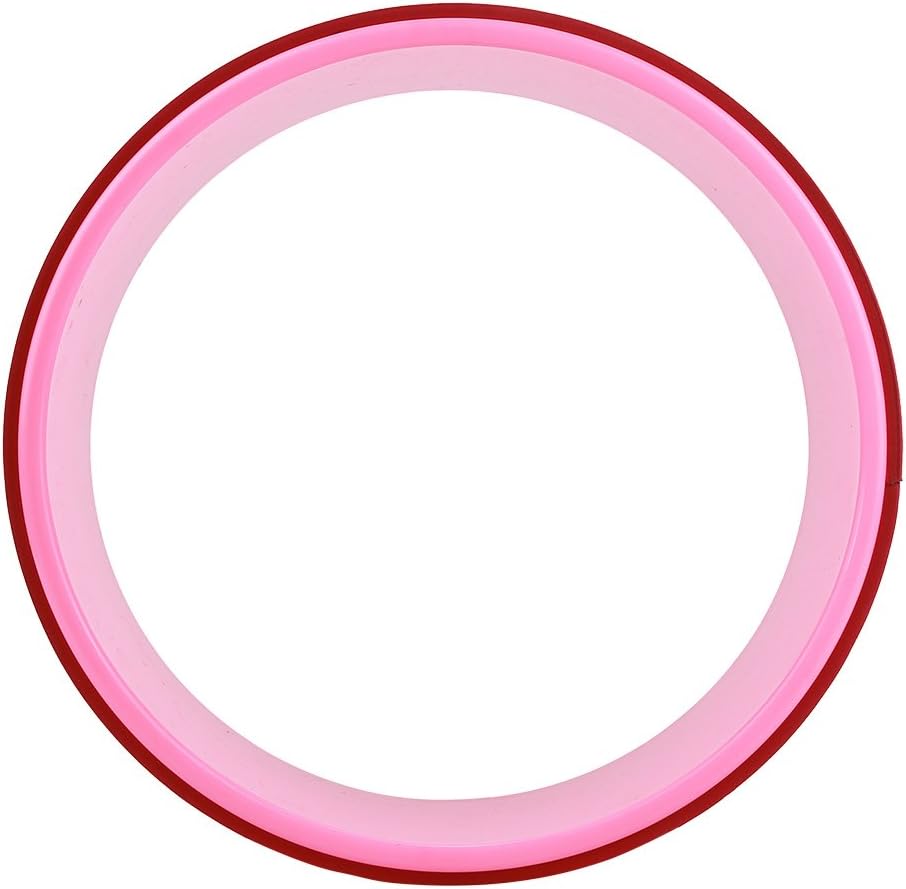 Yoga Wheel，Yoga Stretch Bend Balance Wheel Circle for Health Fitness Slimming Exercise,Back Wheel, Pink (粉色)