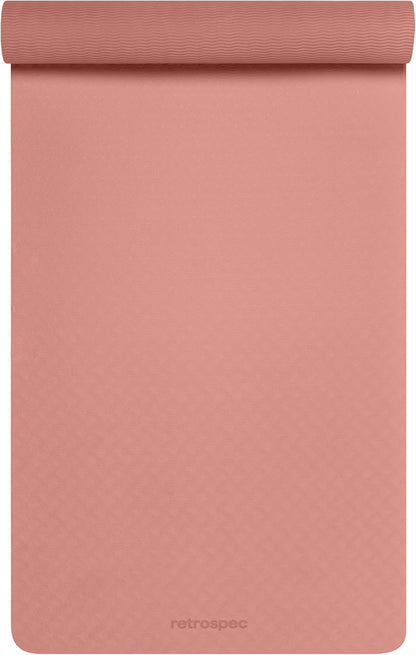 Zuma Yoga Mat 6mm Thick Non-Slip TPE Exercise Mat | Cushioned Workout Mat for Yoga Pilates and Home Stretching | 72 x 24 with Carrying Strap