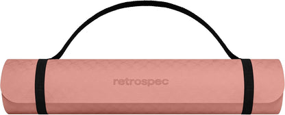 Zuma Yoga Mat 6mm Thick Non-Slip TPE Exercise Mat | Cushioned Workout Mat for Yoga Pilates and Home Stretching | 72 x 24 with Carrying Strap
