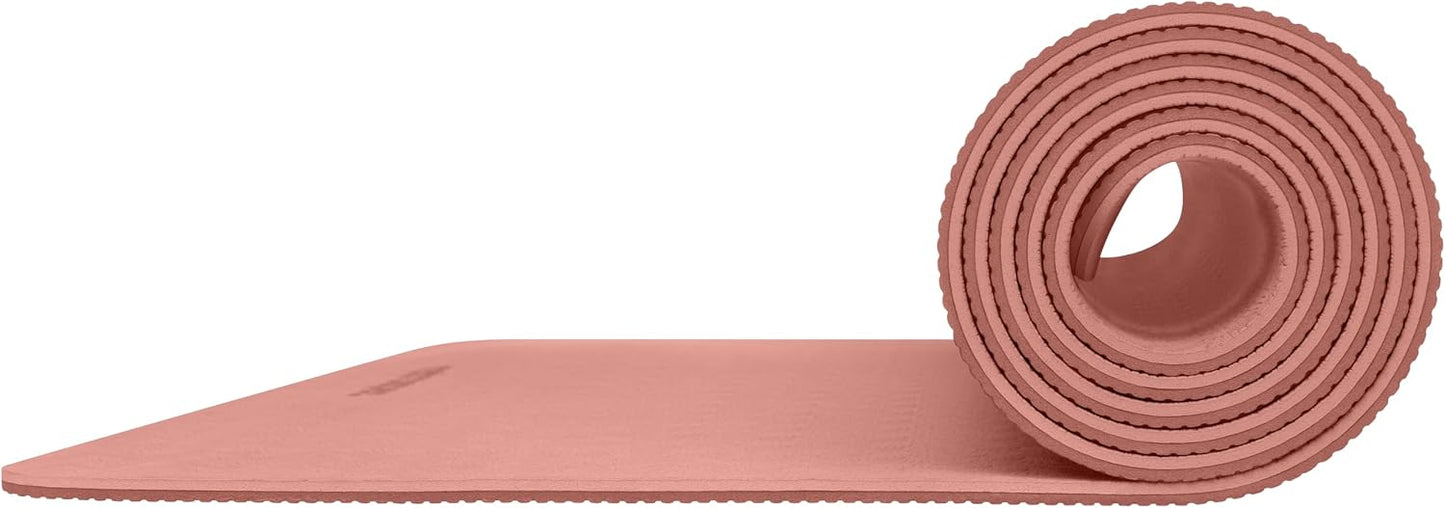 Zuma Yoga Mat 6mm Thick Non-Slip TPE Exercise Mat | Cushioned Workout Mat for Yoga Pilates and Home Stretching | 72 x 24 with Carrying Strap