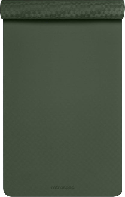 Zuma Yoga Mat 6mm Thick Non-Slip TPE Exercise Mat | Cushioned Workout Mat for Yoga Pilates and Home Stretching | 72 x 24 with Carrying Strap
