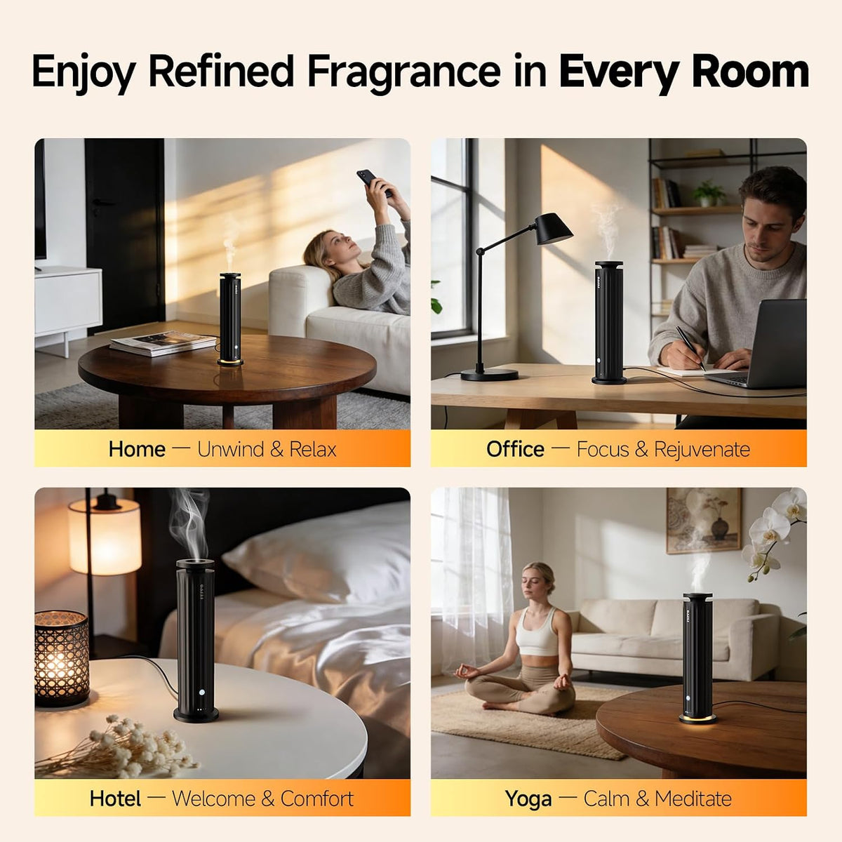 Waterless Diffuser - Diffuser for Home Hotel Office Spa Large Room