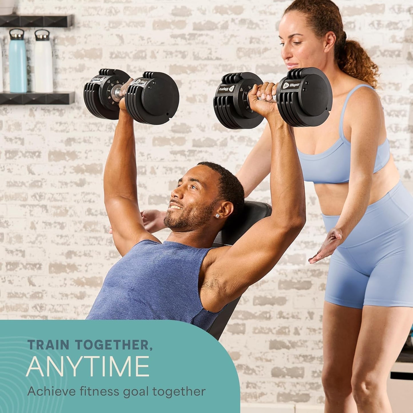 Adjustable Dumbbells Set – Quick-Adjust Space-Saving Weights with Anti-Slip Handle for Home Gym Strength Training