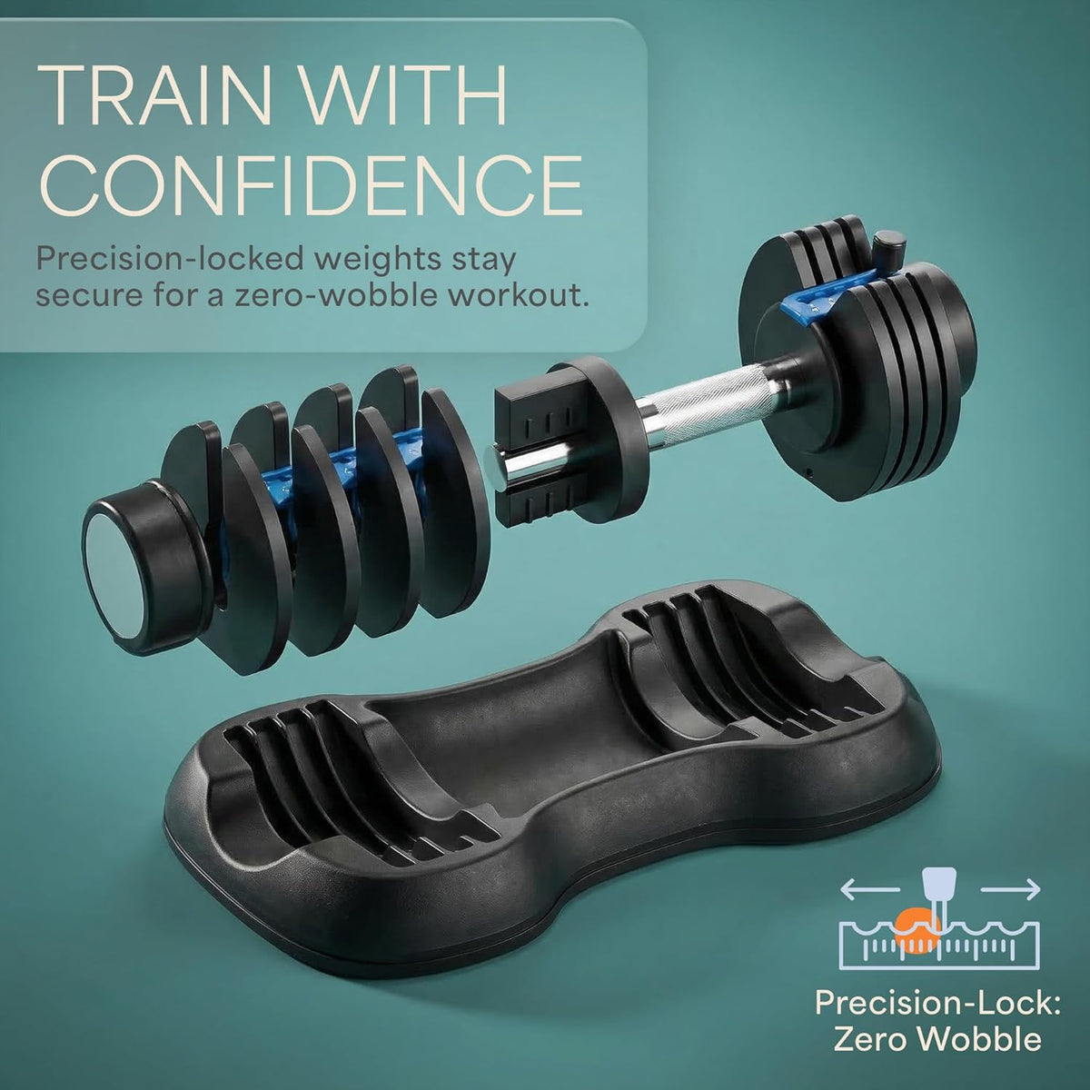 Adjustable Dumbbells Set – Quick-Adjust Space-Saving Weights with Anti-Slip Handle for Home Gym Strength Training