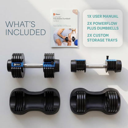 Adjustable Dumbbells Set – Quick-Adjust Space-Saving Weights with Anti-Slip Handle for Home Gym Strength Training