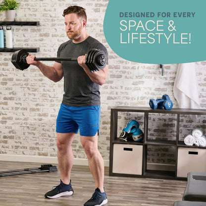 Adjustable Dumbbells Set – Quick-Adjust Space-Saving Weights with Anti-Slip Handle for Home Gym Strength Training