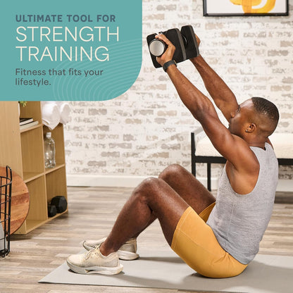 Adjustable Dumbbells Set – Quick-Adjust Space-Saving Weights with Anti-Slip Handle for Home Gym Strength Training