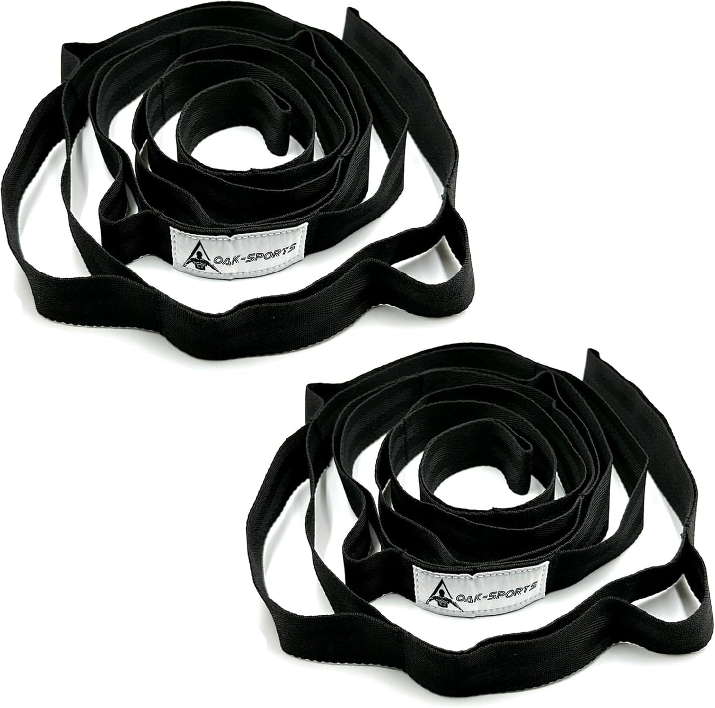 Stretching Strap Yoga Strap with Loops, Stretch Straps for Physical Therapy, Non-Elastic Exercise Strap for Pilates, Dance and Gymnastics with Workout Guide