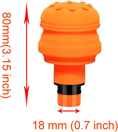 Massage Gun Heads,2 PCS Air-Cushion-Head Massage Gun Attachments,0.75 Inch Diameter Massage Gun Replaceable Soft Heads,19mm Diameter Muscle Massager Attachments for Back Massager Exchanging