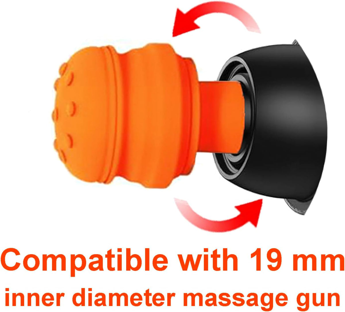 Massage Gun Heads,2 PCS Air-Cushion-Head Massage Gun Attachments,0.75 Inch Diameter Massage Gun Replaceable Soft Heads,19mm Diameter Muscle Massager Attachments for Back Massager Exchanging