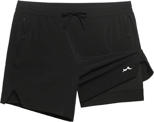 Men's Athletic Running Shorts with Liner Ultra Lightweight Workout Shorts 5"/ 7"