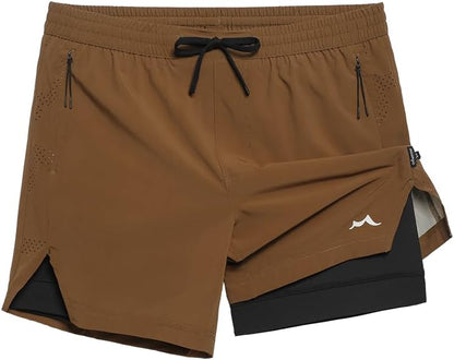 Men's Athletic Running Shorts with Liner Ultra Lightweight Workout Shorts 5"/ 7"
