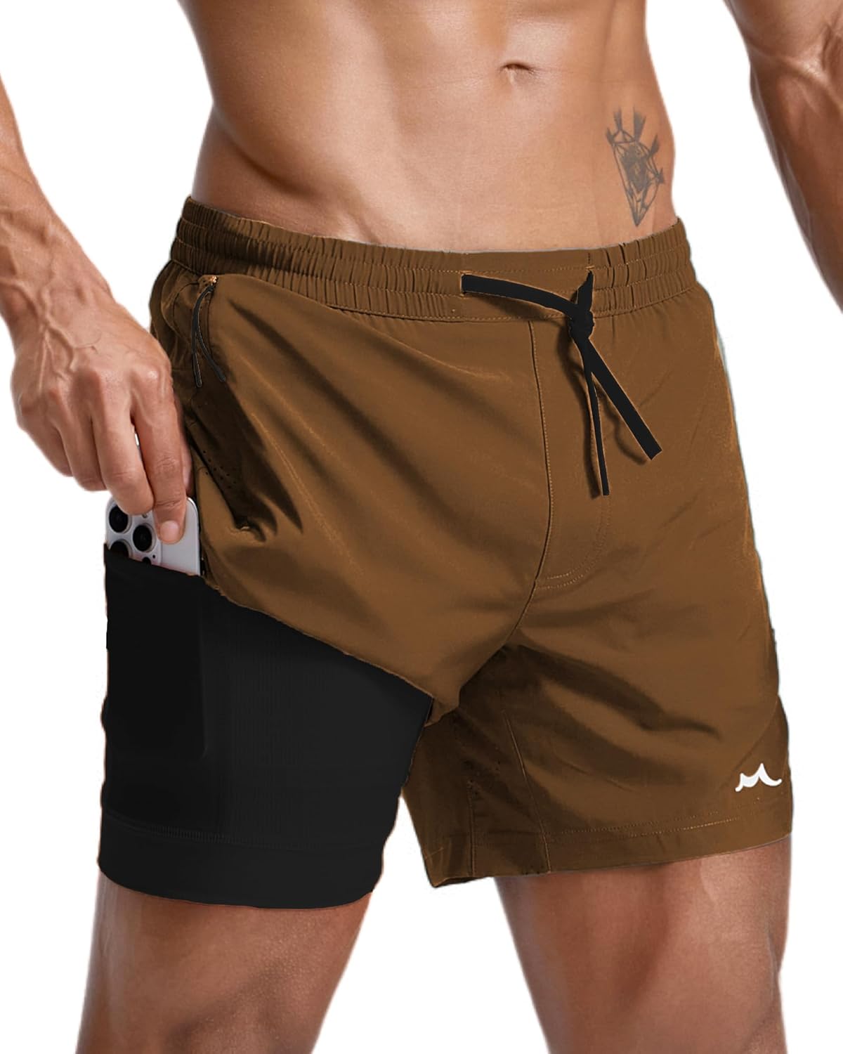 Men's Athletic Running Shorts with Liner Ultra Lightweight Workout Shorts 5"/ 7"