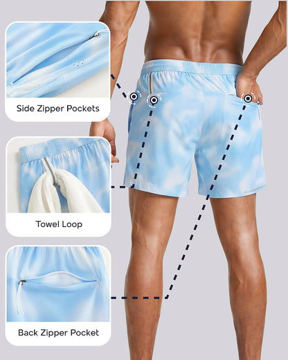Men's Athletic Running Shorts with Liner Ultra Lightweight Workout Shorts 5"/ 7"