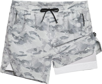 Men's Athletic Running Shorts with Liner Ultra Lightweight Workout Shorts 5"/ 7"
