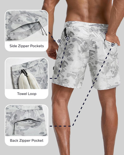 Men's Athletic Running Shorts with Liner Ultra Lightweight Workout Shorts 5"/ 7"