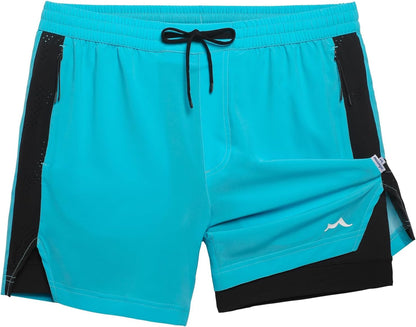 Men's Athletic Running Shorts with Liner Ultra Lightweight Workout Shorts 5"/ 7"