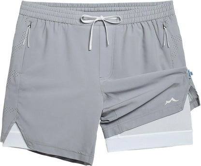 Men's Athletic Running Shorts with Liner Ultra Lightweight Workout Shorts 5"/ 7"