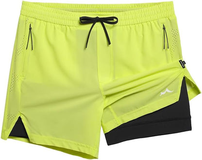 Men's Athletic Running Shorts with Liner Ultra Lightweight Workout Shorts 5"/ 7"