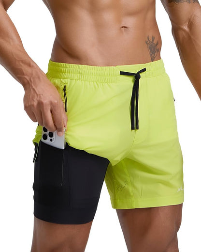 Men's Athletic Running Shorts with Liner Ultra Lightweight Workout Shorts 5"/ 7"