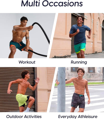 Men's Athletic Running Shorts with Liner Ultra Lightweight Workout Shorts 5"/ 7"