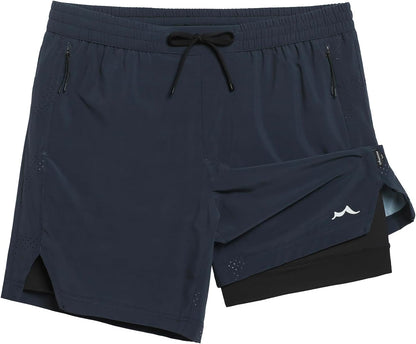 Men's Athletic Running Shorts with Liner Ultra Lightweight Workout Shorts 5"/ 7"