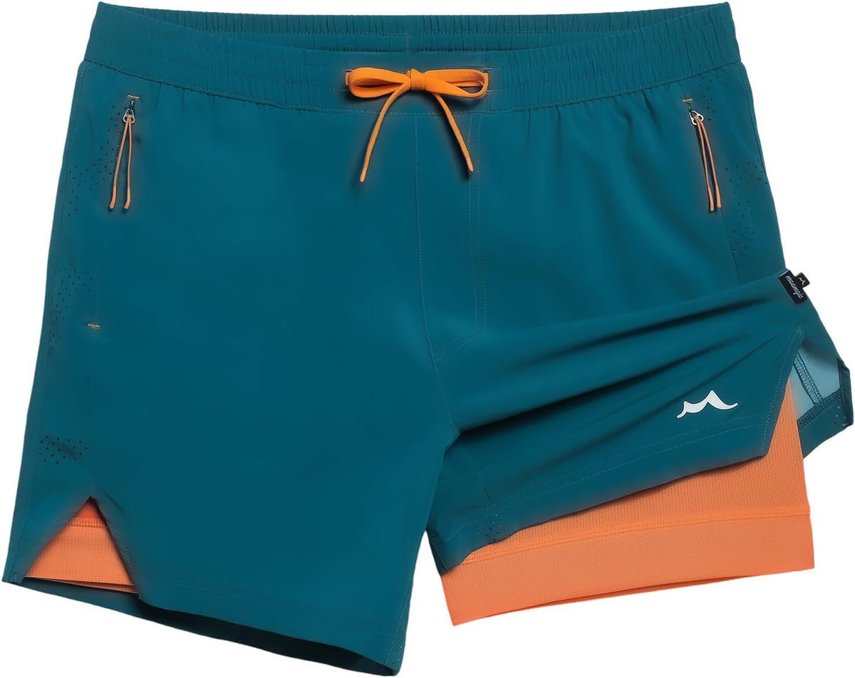 Men's Athletic Running Shorts with Liner Ultra Lightweight Workout Shorts 5"/ 7"
