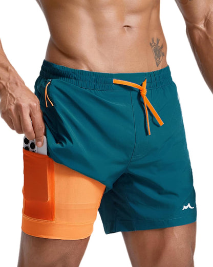 Men's Athletic Running Shorts with Liner Ultra Lightweight Workout Shorts 5"/ 7"