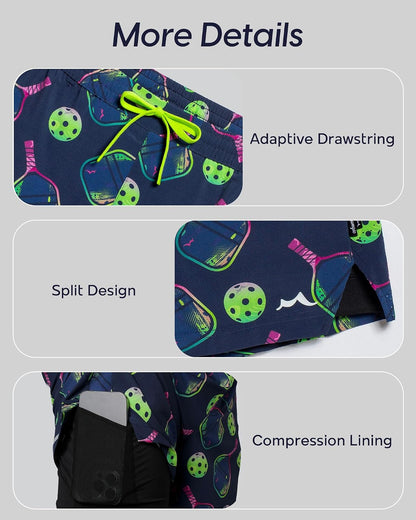 Men's Athletic Running Shorts with Liner Ultra Lightweight Workout Shorts 5"/ 7"