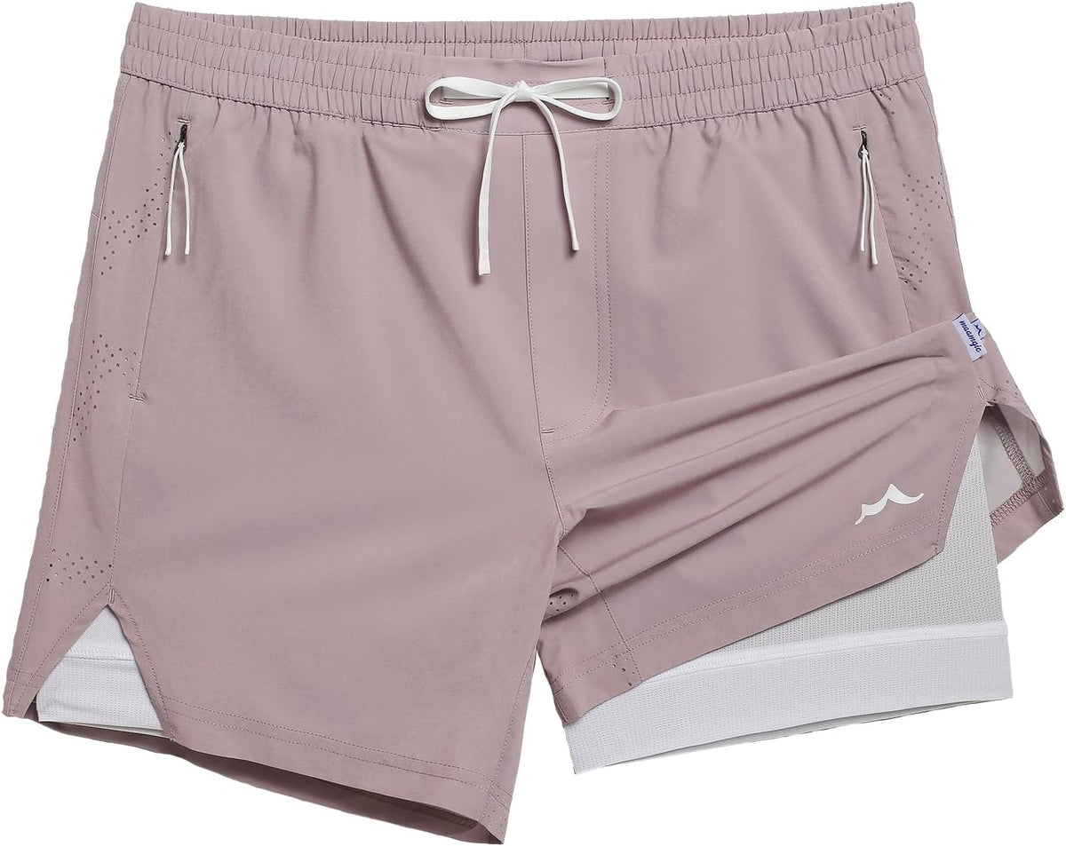 Men's Athletic Running Shorts with Liner Ultra Lightweight Workout Shorts 5"/ 7"