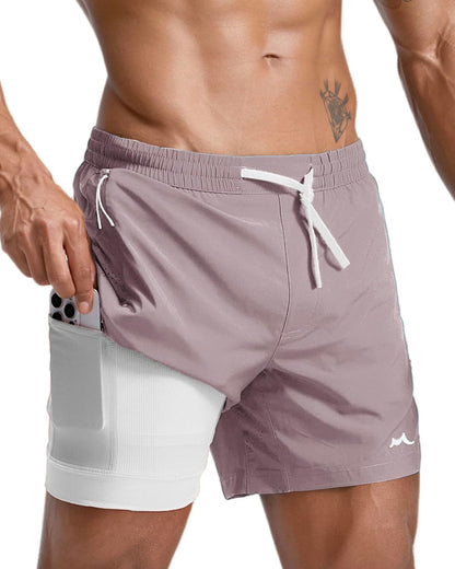Men's Athletic Running Shorts with Liner Ultra Lightweight Workout Shorts 5"/ 7"