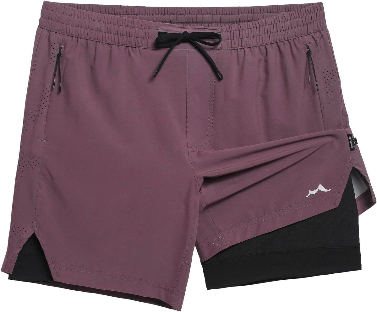 Men's Athletic Running Shorts with Liner Ultra Lightweight Workout Shorts 5"/ 7"