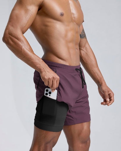 Men's Athletic Running Shorts with Liner Ultra Lightweight Workout Shorts 5"/ 7"