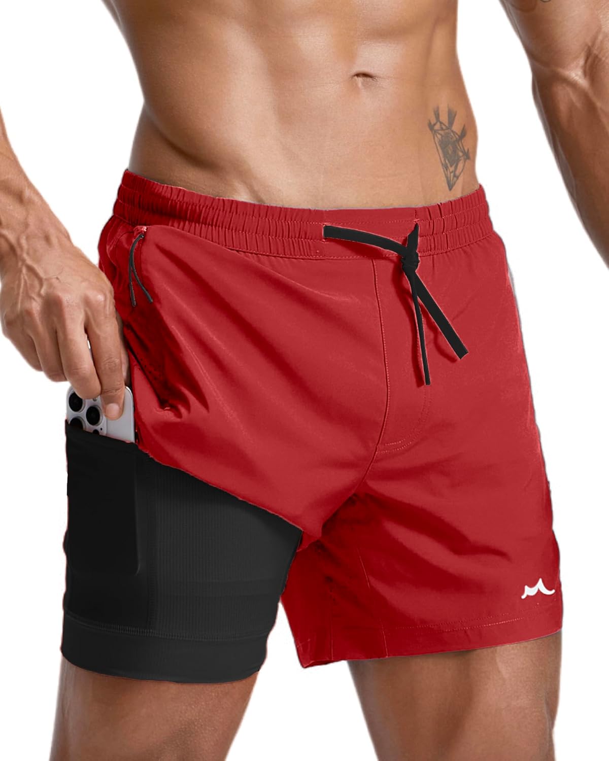 Men's Athletic Running Shorts with Liner Ultra Lightweight Workout Shorts 5"/ 7"
