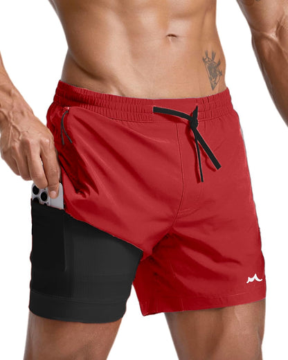 Men's Athletic Running Shorts with Liner Ultra Lightweight Workout Shorts 5"/ 7"