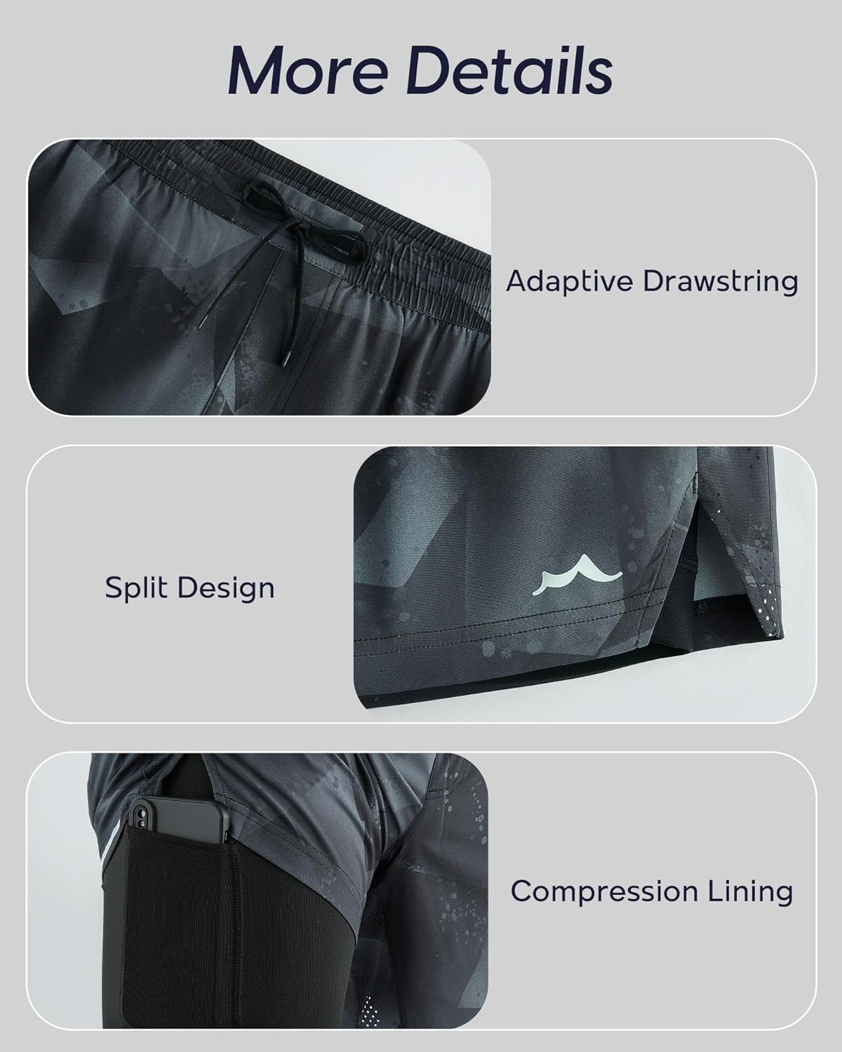 Men's Athletic Running Shorts with Liner Ultra Lightweight Workout Shorts 5"/ 7"