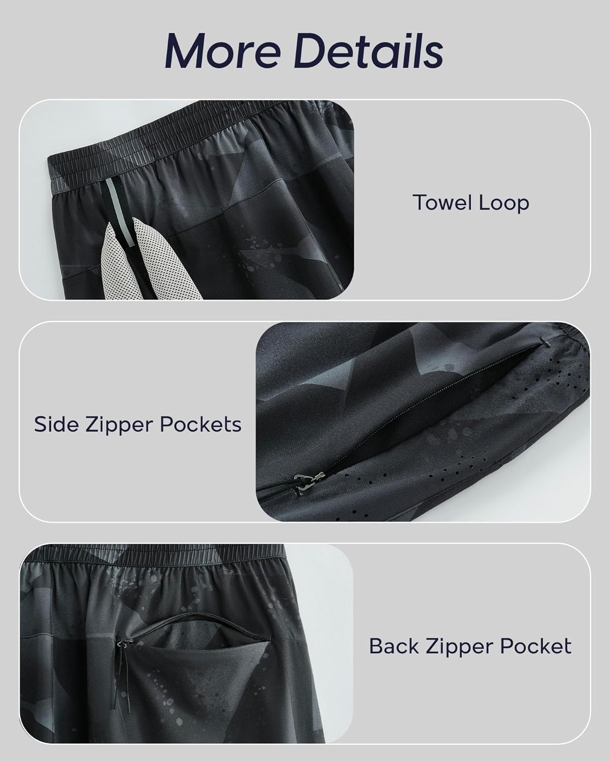 Men's Athletic Running Shorts with Liner Ultra Lightweight Workout Shorts 5"/ 7"