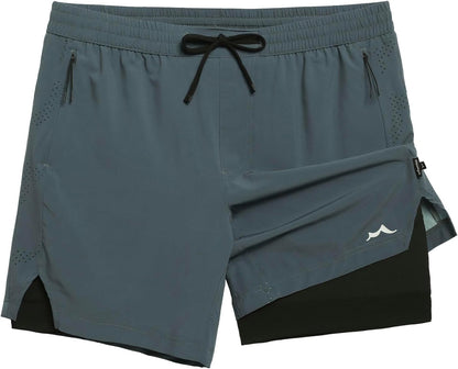 Men's Athletic Running Shorts with Liner Ultra Lightweight Workout Shorts 5"/ 7"