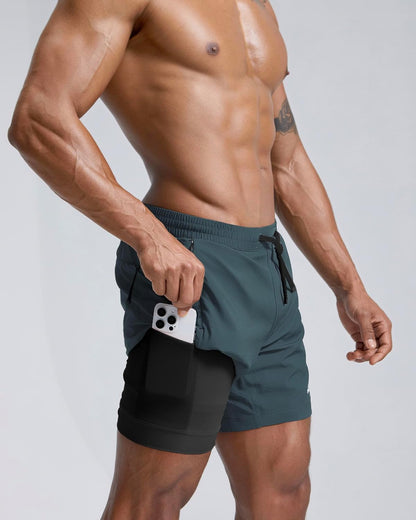 Men's Athletic Running Shorts with Liner Ultra Lightweight Workout Shorts 5"/ 7"