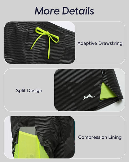 Men's Athletic Running Shorts with Liner Ultra Lightweight Workout Shorts 5"/ 7"