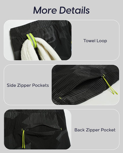 Men's Athletic Running Shorts with Liner Ultra Lightweight Workout Shorts 5"/ 7"